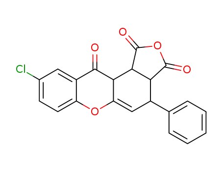 9-chloro-4-phenyl-3a,4,11a,11b-tetrahydro-2,6-dioxa-cyclopenta[<i>a</i>]anthracene-1,3,11-trione