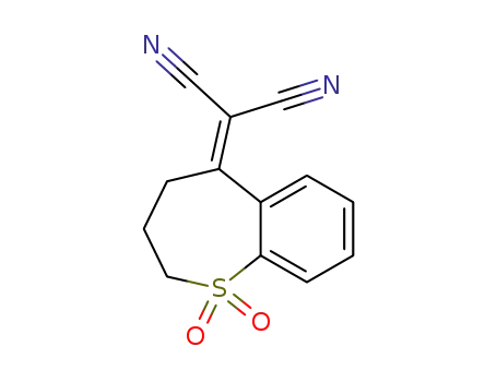 2-(1,1-dioxo-1,2,3,4-tetrahydro-1λ<sup>6</sup>-benzo[<i>b</i>]thiepin-5-ylidene)-malononitrile