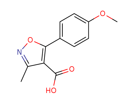 4-ISOXAZOLECARBOXYLIC ACID 5-(P-METHOXYPHENYL)-3-METHYL-CAS