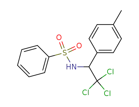 Molecular Structure of 255048-78-3 (N-[2,2,2-trichloro-1-(4-methylphenyl)ethyl]benzenesulfonamide)