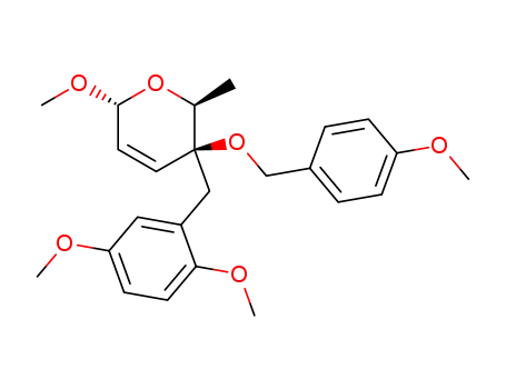 (2S,3S,6R)-3-(2,5-Dimethoxy-benzyl)-6-methoxy-3-(4-methoxy-benzyloxy)-2-methyl-3,6-dihydro-2H-pyran