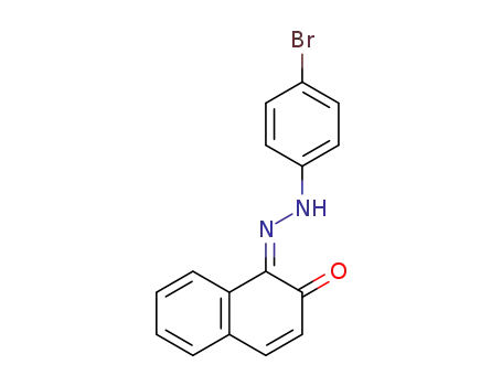 Molecular Structure of 57460-33-0 (1,2-Naphthalenedione, 1-[(4-bromophenyl)hydrazone])