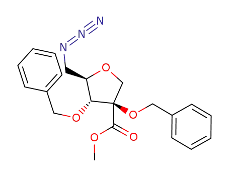 (3R,4R,5R)-5-azidomethyl-3,4-di-O-benzyltetrahydrofuran-3-carboxylic acid methyl ester