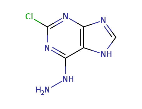 2 - Chloro - 6 - hydrazino - 7H - purine