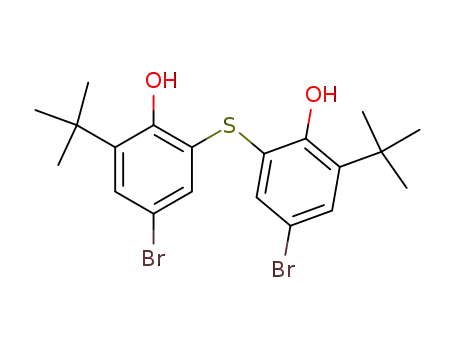 Molecular Structure of 39769-79-4 (Phenol, 2,2'-thiobis[4-bromo-6-(1,1-dimethylethyl)-)