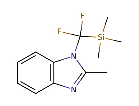 Molecular Structure of 341529-09-7 (1-(TRIMETHYLSILYLDIFLUOROMETHYL)-2-METHYL-1H-BENZOIMIDAZOLE)