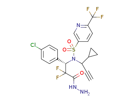 C<sub>21</sub>H<sub>18</sub>ClF<sub>5</sub>N<sub>4</sub>O<sub>3</sub>S
