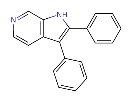 Molecular Structure of 25797-08-4 (2,3-Diphenyl-1H-pyrrolo[2,3-c]pyridine)