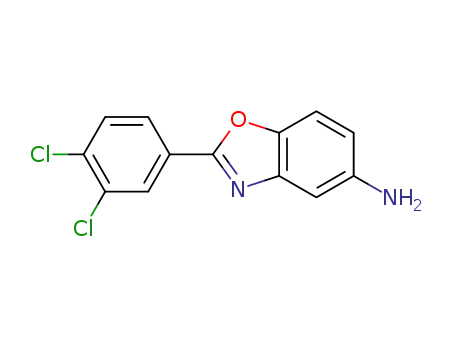 Molecular Structure of 293737-85-6 (2-(3,4-DICHLORO-PHENYL)-BENZOOXAZOL-5-YLAMINE)