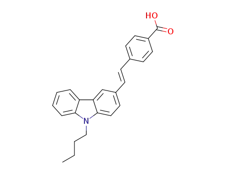 (E)-p-[2-(N-butylcarbazol-3'-yl)ethen-1-yl]benzoic acid