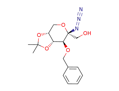 2-azido-3-O-benzyl-2-deoxy-4,5-O-isopropylidene-β-D-fructopyranose