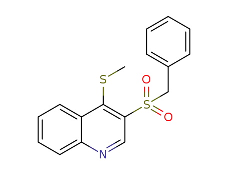 4-methylsulfanyl-3-phenylmethanesulfonylquinoline