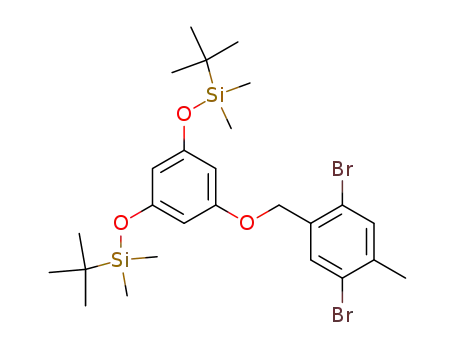 1-{3,5-Bis[dimethyl(1,1-dimethylethyl)silyloxy]phenoxymethyl}-4-methyl-2,5-dibromobenzene