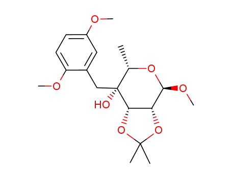 methyl 6-deoxy-4-C-(2,5-dimethoxybenzyl)-2,3-O-isopropylidene-α-L-talopyranoside
