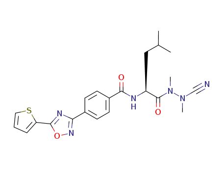 N-{4-[5-(2-thienyl)-1,2,4-oxadiazol-3-yl]benzoyl}-leucyl-methylazaalanine-nitrile