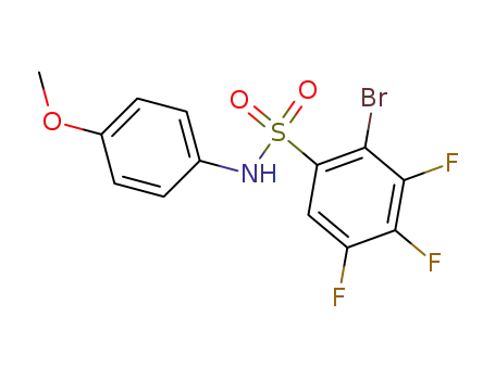 1-bromo-4,5,6-trifluoro-2-[(4-methoxyphenyl)aminosulfonyl]benzene