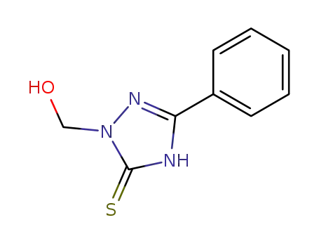 Molecular Structure of 200939-67-9 (2-(hydroxymethyl)-5-phenyl-2,4-dihydro-3H-1,2,4-triazole-3-thione)