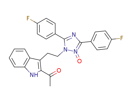1-(3-{2-[3,5-bis(4-fluorophenyl)-2-oxido-1H-1,2,4-triazol-1-yl]ethyl}-1H-indol-2-yl)ethanone