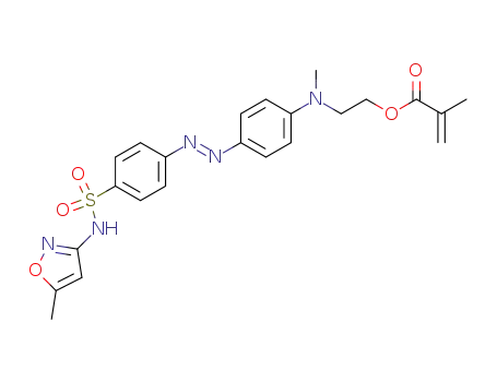 trans-2-methyl-2-[4-({4-[(5-methylisoxazol-3-yl-amino)sulfonyl]phenyl}diazenyl)phenylamino]ethyl methacrylate