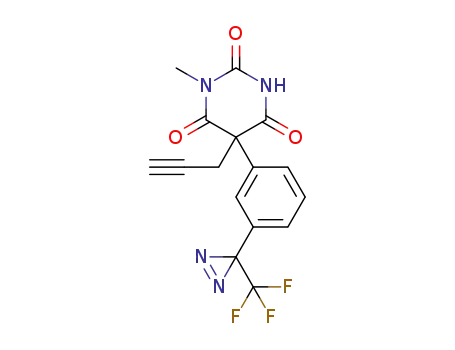 1-methyl-5-prop-2-ynyl-5-[3-(3-trifluoromethyl-3H-diazirin-3-yl)phenyl]pyrimidine-2,4,6-trione