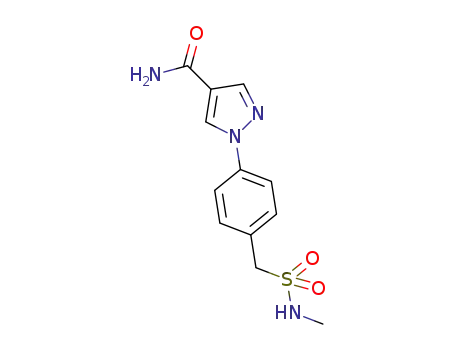 1-[4-[(methylaminosulfonyl)methyl]phenyl]-1H-pyrazole-4-carboxamide