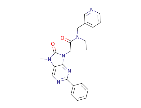 N-ethyl-N-(3-pyridylmethyl)-2-(7-methyl-8-oxo-2-phenyl-7,8-dihydro-9H-purin-9-yl)acetamide