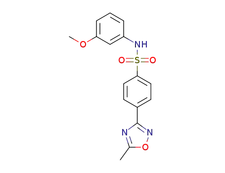 N-(3-methoxyphenyl)-4-(5-methyl-1,2,4-oxadiazol-3-yl)benzenesulfonamide