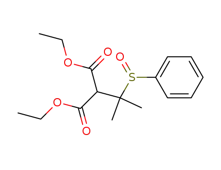 2-(1-Benzenesulfinyl-1-methyl-ethyl)-malonic acid diethyl ester