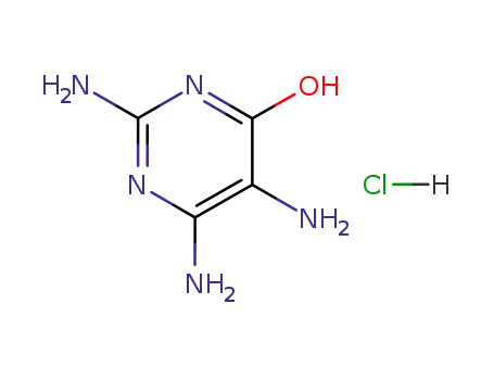 Molecular Structure of 4066-47-1 (2,5,6-triamino-1H-pyrimidin-4-one)