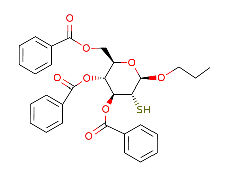 propyl 3,4,6-tri-O-benzoyl-2-thio-β-D-glucopyranoside