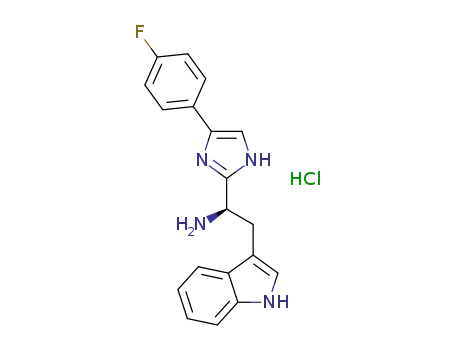 (R)-1-(4-(4-fluorophenyl)-1H-imidazol-2-yl)-2-(1H-indol-3-yl)-ethanamine hydrochloride