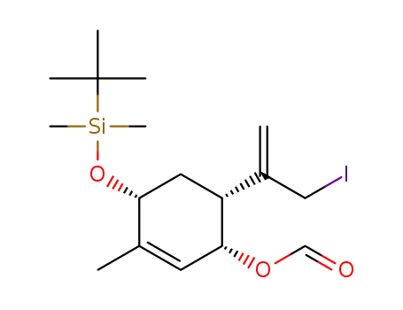 (1R,4R,6R)-4-((tert-butyldimethylsilyl)oxy)-6-(3-iodoprop-1-en-2-yl)-3-methylcyclohex-2-en-1-yl formate