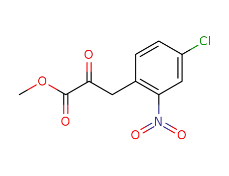 Molecular Structure of 199526-95-9 (methyl 4-chloro-2-nitrophenylpyruvate)
