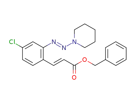 (E)-benzyl 3-(4-chloro-2-((E)-piperidin-1-yldiazenyl)phenyl)acrylate