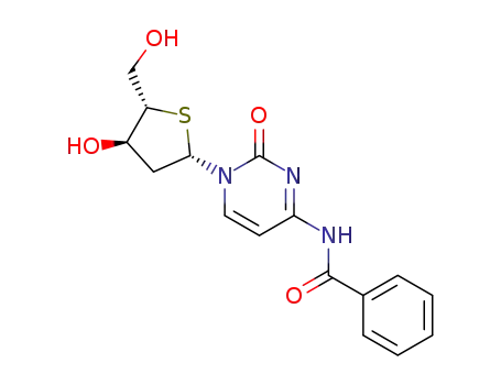 1-(2-deoxy-4-thio-β-L-ribofuranosyl)-N4-benzoyl-cytosine