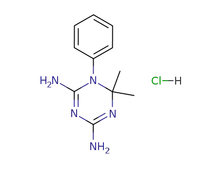 Molecular Structure of 1931-17-5 (6,6-dimethyl-1-phenyl-1,6-dihydro-1,3,5-triazine-2,4-diamine)