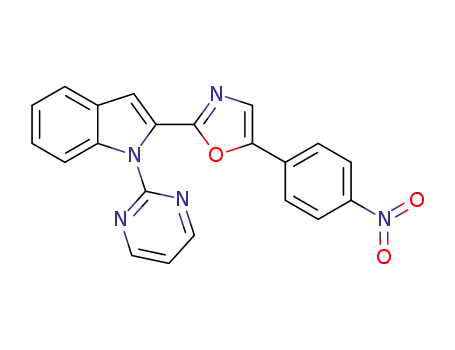 5-(4-nitrophenyl)-2-{1-(pyrimidin-2-yl)-1H-indol-2-yl}oxazole