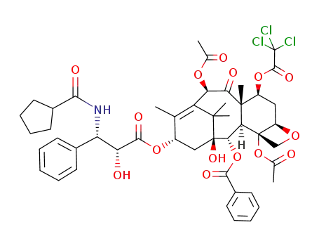 7-trichloroacetyl-3'-cyclopentanoyl-3'-debenzoylpaclitaxel