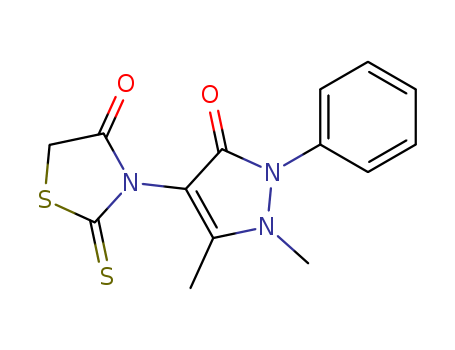 4-Thiazolidinone,
3-(2,3-dihydro-1,5-dimethyl-3-oxo-2-phenyl-1H-pyrazol-4-yl)-2-thioxo-