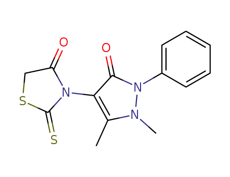 4-Thiazolidinone,
3-(2,3-dihydro-1,5-dimethyl-3-oxo-2-phenyl-1H-pyrazol-4-yl)-2-thioxo-