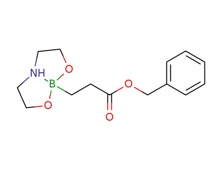 8-(3-(benzyloxy)-3-oxopropyl)hexahydro-1,3,2-oxazaborolo[2,3-b]-1,3,2-oxazaborol-4-ium-8-uide