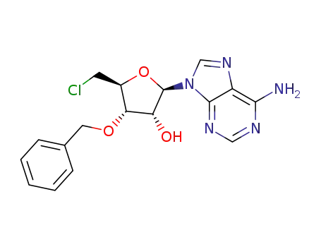 (2R,3R,4S,5S)-2-(6-amino-9H-purin-9-yl)-4-(benzyloxy)-5-(chloromethyl)tetrahydrofuran-3-ol