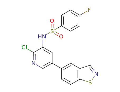 N-(5-(benzo[d]isothiazol-5-yl)-2-chloropyridin-3-yl)-4-fluorobenzenesulfonamide