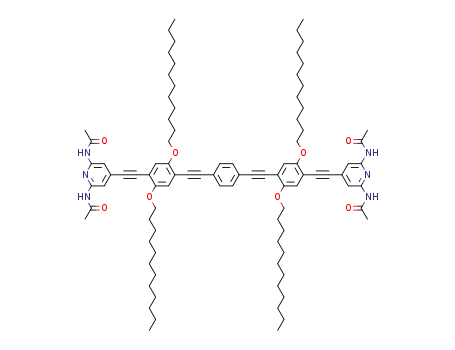 1,4-bis{1,4-bis(dodecyloxy)-2,5-bis[(2,6-di(acetylamino)pyridine-4-yl)ethynyl]benzenyl}benzene