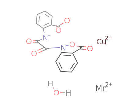 MnCu(oxamidobis(benzoato))(H<sub>2</sub>O)