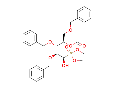 (1R)-2,3,5-tri-O-benzyl-4-O-formyl-D-arabinose-1-(dimethyl phosphonate)