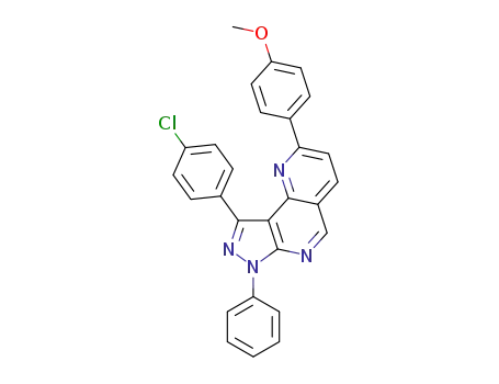 9-(4-chlorophenyl)-2-(4-methoxyphenyl)-7-phenyl-7H-pyrazolo[3,4-h][1,6]naphthyridine