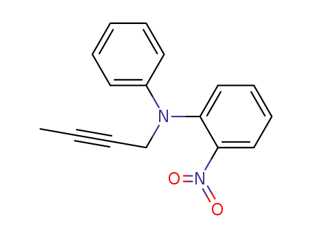 Molecular Structure of 198839-45-1 (But-2-ynyl-(2-nitro-phenyl)-phenyl-amine)