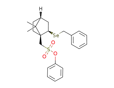 (1R,2R)-(7,7-dimethyl-2-exo-benzylselenylbicyclo[2.2.1]hept-1-yl)methane sulfonic acid phenyl ester