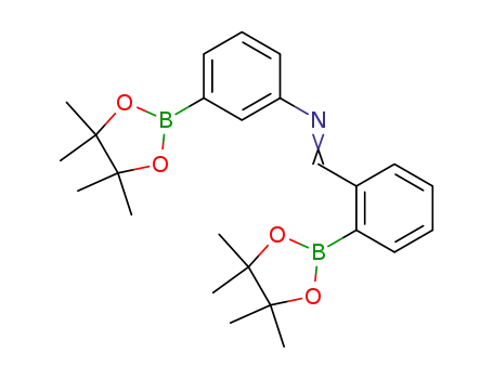 2-[3-[[2-(4,4,5,5-Tetramethyl-1,3,2-dioxaborolane-2-yl)benzylidene]amino]phenyl]-4,4,5,5-tetramethyl-1,3,2-dioxaborolane